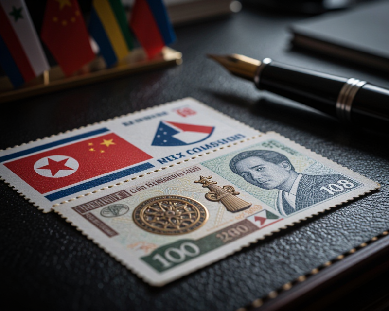 Commemorative Stamps of North Korea and China