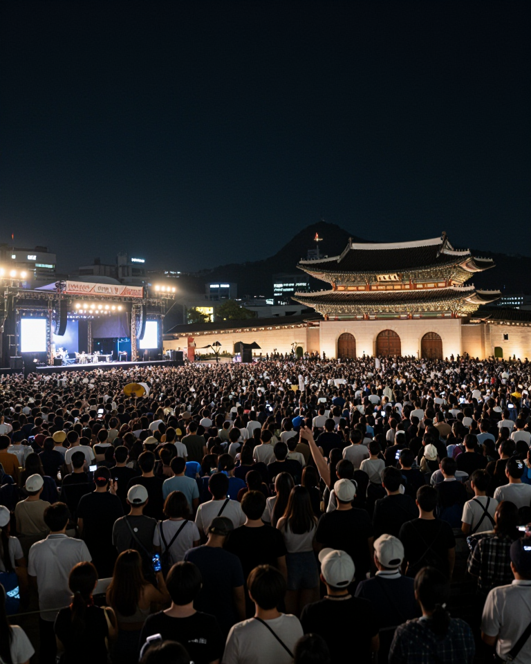 Gwanghwamun Concert Atmosphere