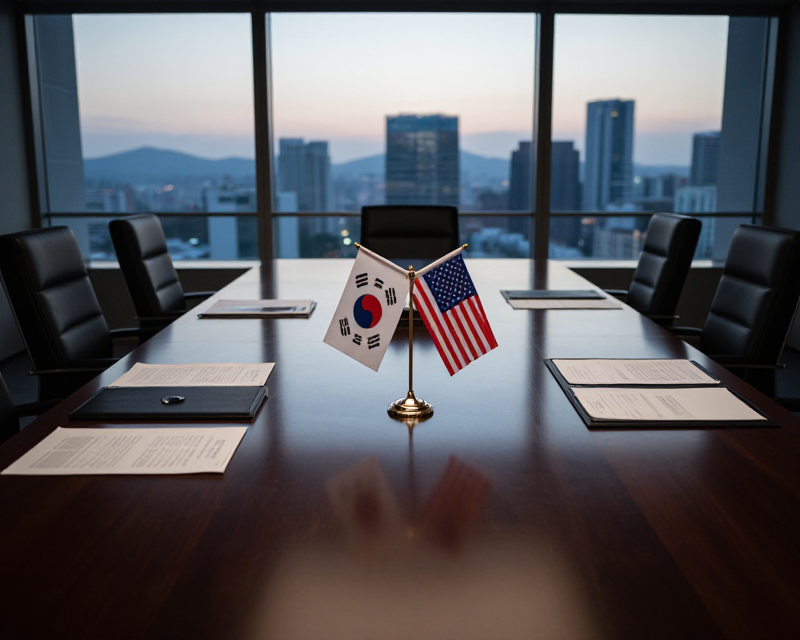 Diplomatic Business Meeting Atmosphere