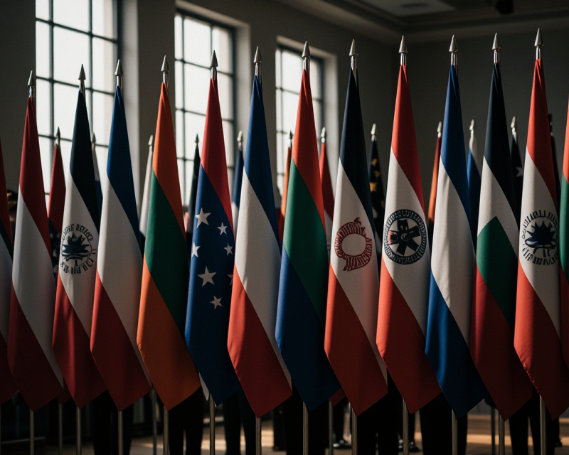 Diplomatic Summit Atmosphere