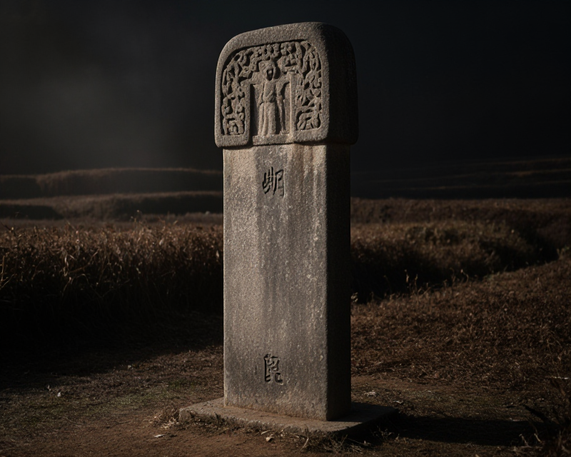 Historical Monument in Mist