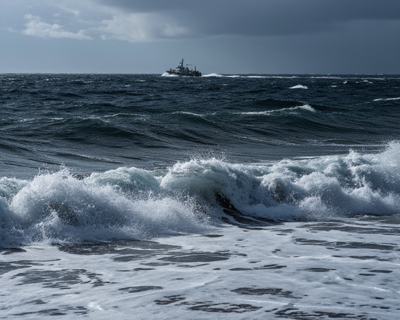 Turbulent Busan Sea