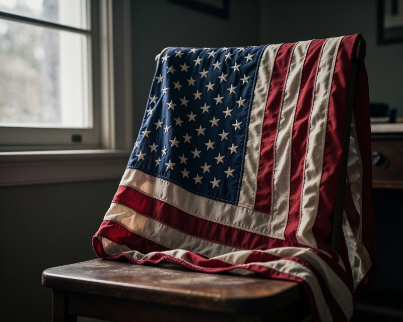 Symbolic representation of American identity and decline