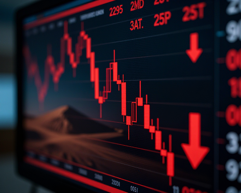 Financial market tension visualization