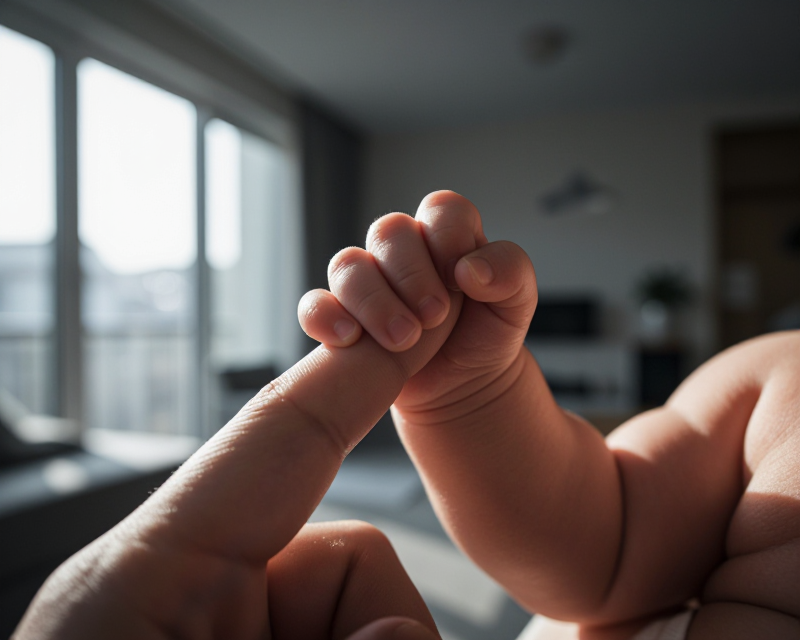Newborn and Adult Connection