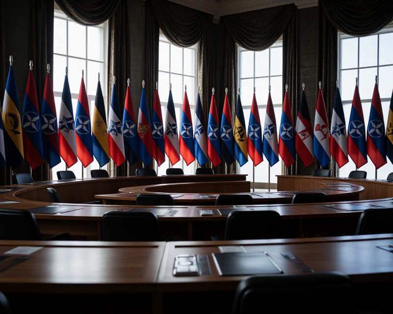 Diplomatic Summit Atmosphere