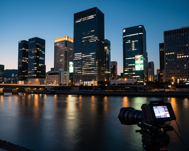 Seoul Financial District at Dusk