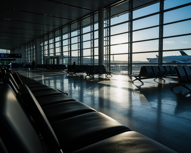 Cinematic Airport Hall Atmosphere